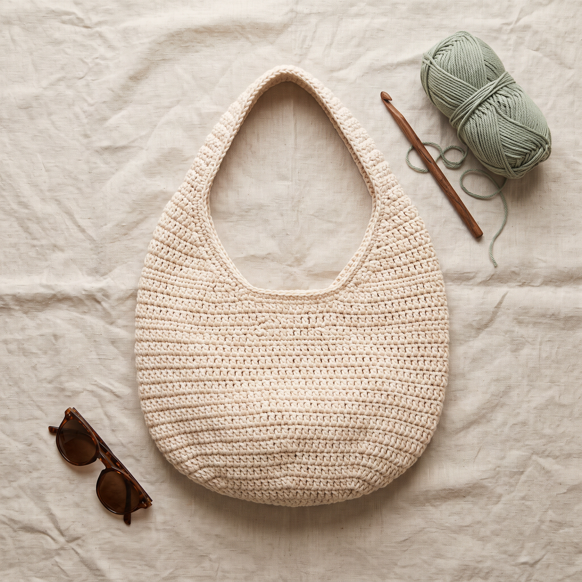 Slouchy Hobo Bag flat-lay